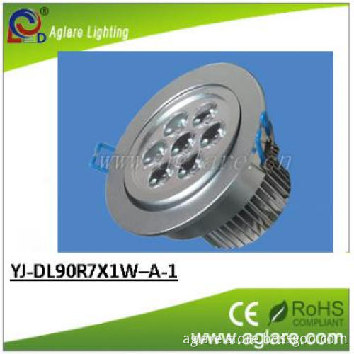 7 x 1W AC 90-260V led ceiling LIGHTS